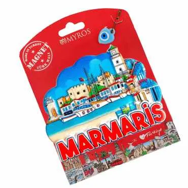 Marmaris Temalı Kartonetli Uv Polyester Magnet - 10