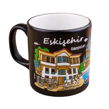 Eskişehir Temalı Seramik Renkli Baskılı Kupa 82x90 mm - 12