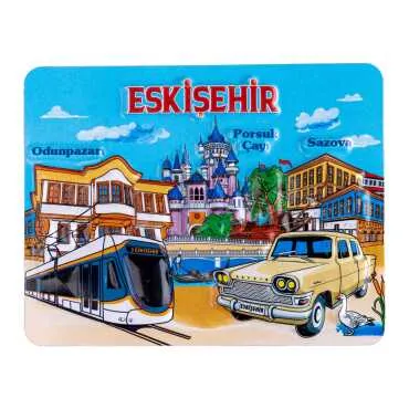 Eskişehir Temalı Kabartma Pvc Magnet 70*90 Mm