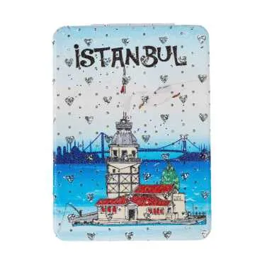 İstanbul Temalı Myros Dikdörtgen Pu Ayna