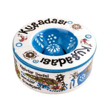 Kuşadası Temalı Yöresel Kapaklı Büyük Küllük 115*55 Mm - Standart - 2