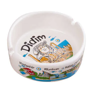 Didim Temalı Yöresel Büyük Küllük 100*40 Mm - (Beyaz A) - 3