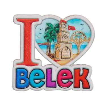 Belek Temalı Myros Yöresel Polyester Magnet