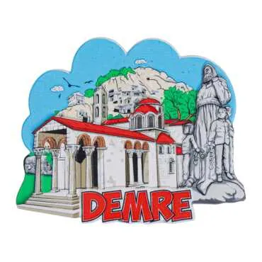 Demre Temalı Myros Yöresel Polyester Magnet