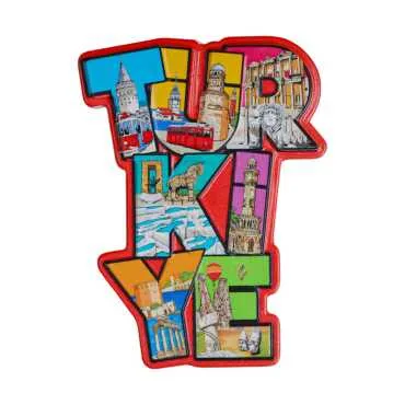 Türkiye Temalı Myros Yöresel Polyester Magnet
