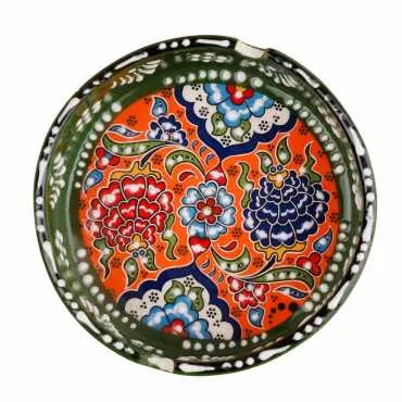 Çini Büyük Klasik Özel Kabartma Küllük - 6