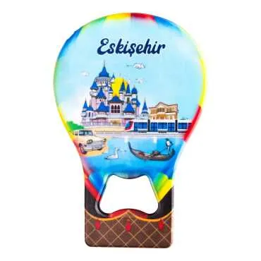 Eskişehir Temalı Myros Metal Balon Açacak Magnet T 102x73 mm - 3