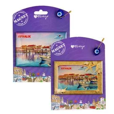 Ayvalık Temalı Myros Kartonetli Magnet - 2