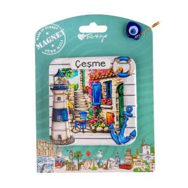 Çeşme Temalı Kartonetli Uv Polyester Magnet - 5