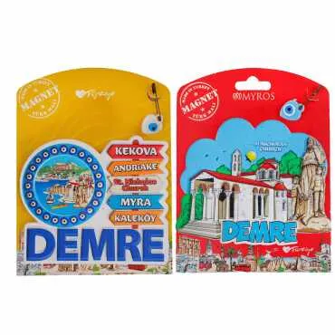 Demre Temalı Kartonetli Uv Polyester Magnet - 2