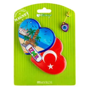 İzmir Temalı Kartonetli Uv Polyester Magnet - 3