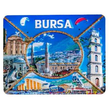 Bursa Temalı Kabartma Pvc Magnet 70*90 Mm - 4