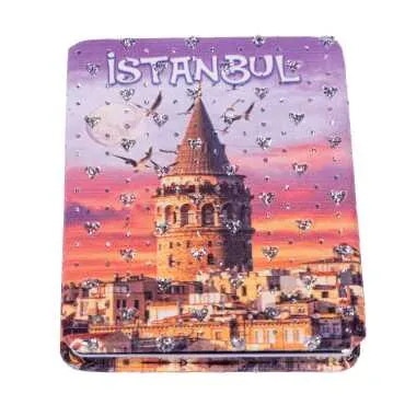 İstanbul Temalı Myros Dikdörtgen Pu Ayna - 5