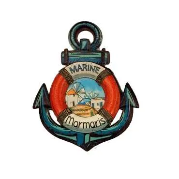 Marmaris Temalı Myros Yöresel Polyester Magnet - 12