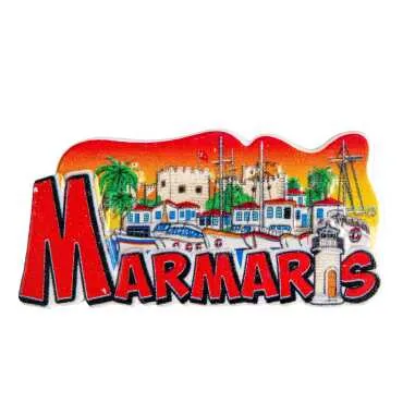 Marmaris Temalı Myros Yöresel Polyester Magnet - 15