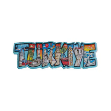 Türkiye Temalı Myros Yöresel Polyester Magnet - 8
