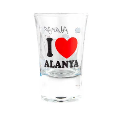 Toptan Alanya Temalı Baskılı Shot Bardak 45x70 mm - Standart - 2
