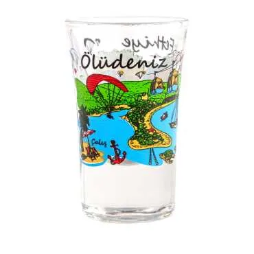 Fethiye Themed Printed Shot Glass 45x70 mm