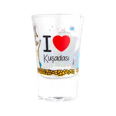 Toptan Kuşadası Temalı Baskılı Shot Bardak 45x70 mm - 2