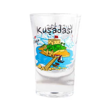 Toptan Kuşadası Temalı Baskılı Shot Bardak 45x70 mm - 5