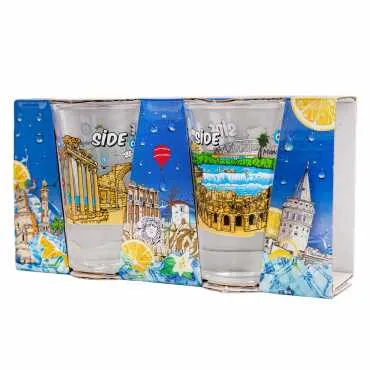 Toptan Side Temalı Shot Bardak 2 Li̇  - 2