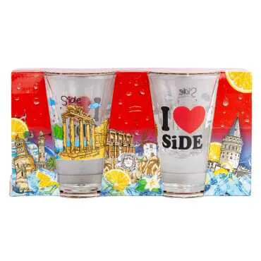 Toptan Side Temalı Shot Bardak 2 Li̇  - 4