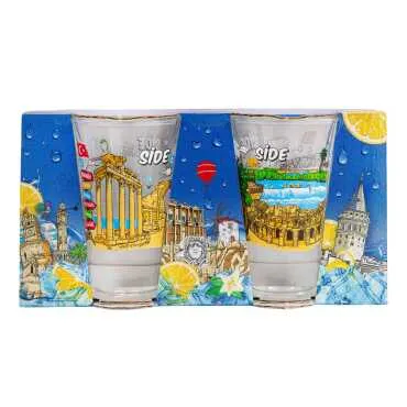Toptan Side Temalı Shot Bardak 2 Li̇  - 5