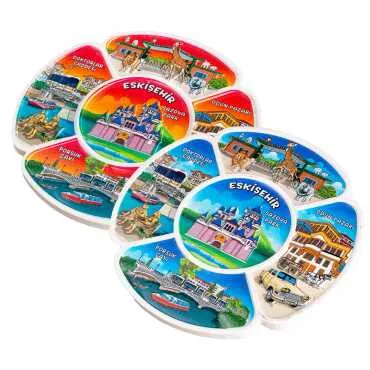 Eskişehir Themed 15 Cm UV Printed Polyester Plate - 3