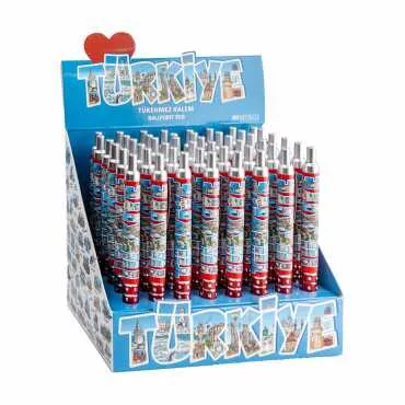 Toptan Türkiye Temalı Basmali Tükenmez Kalem - 2