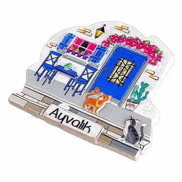 Ayvalık Temalı Myros Yöresel Polyester Magnet - 9