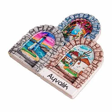 Ayvalık Temalı Myros Yöresel Polyester Magnet - 10