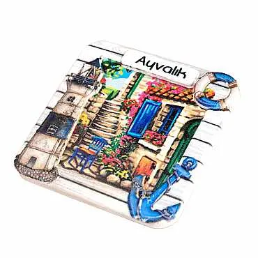 Ayvalık Temalı Myros Yöresel Polyester Magnet - 13