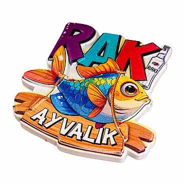 Ayvalık Temalı Myros Yöresel Polyester Magnet - 16