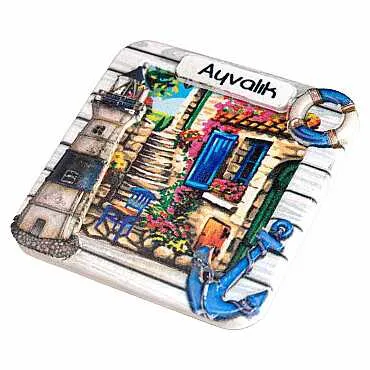 Ayvalık Temalı Myros Yöresel Polyester Magnet - 21