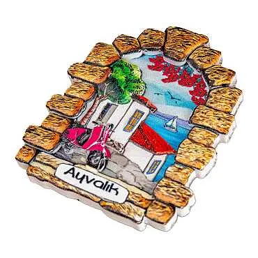 Ayvalık Temalı Myros Yöresel Polyester Magnet - 24