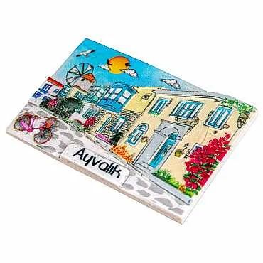 Ayvalık Temalı Myros Yöresel Polyester Magnet - 25