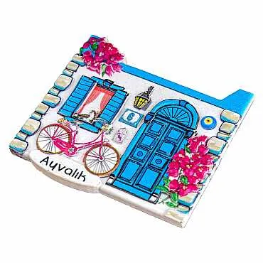 Ayvalık Temalı Myros Yöresel Polyester Magnet - 26