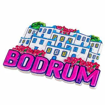 Bodrum Themed Myros Local Polyester Refrigerator Magnet - 28