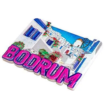 Bodrum Themed Myros Local Polyester Refrigerator Magnet - 34