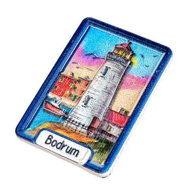 Bodrum Themed Myros Local Polyester Refrigerator Magnet - 52