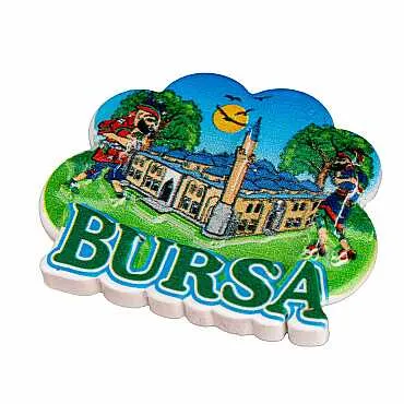 Toptan Myros Bursa Temalı Yöresel Polyester Magnet - 21