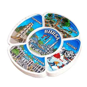 Toptan Myros Bursa Temalı Yöresel Polyester Magnet - 27