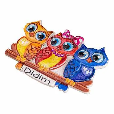 Didim Themed Myros Traditional Polyester Refrigerator Magnet - 13