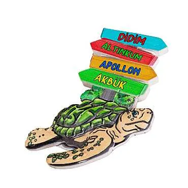 Didim Themed Myros Traditional Polyester Refrigerator Magnet - 14