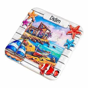 Didim Themed Myros Traditional Polyester Refrigerator Magnet - 15