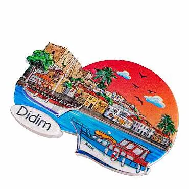 Didim Themed Myros Traditional Polyester Refrigerator Magnet - 17