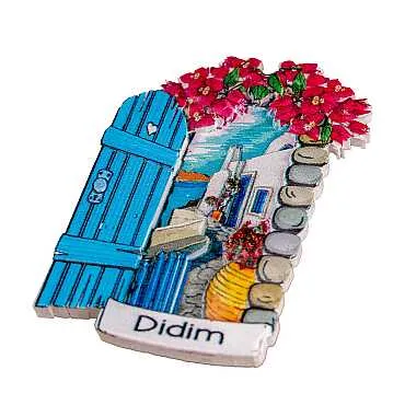 Didim Themed Myros Traditional Polyester Refrigerator Magnet - 19