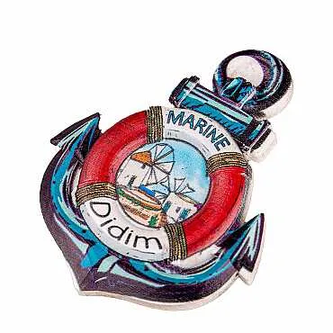 Didim Themed Myros Traditional Polyester Refrigerator Magnet - 21