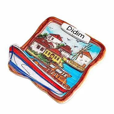 Didim Themed Myros Traditional Polyester Refrigerator Magnet - 23