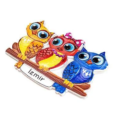 İzmir Temalı Myros Yöresel Polyester Magnet - 12